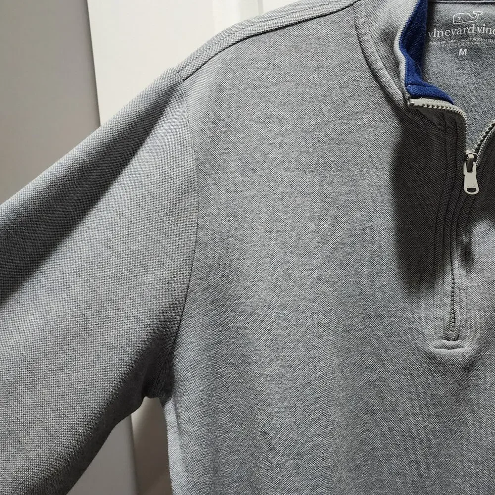Vineyard Vines Quarter Zip Performance Pullover Shirt M - Picture 3 of 8